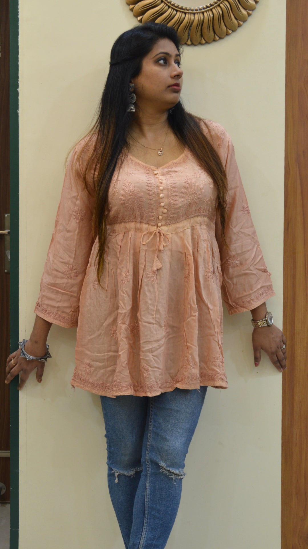 Silk Short Kurti