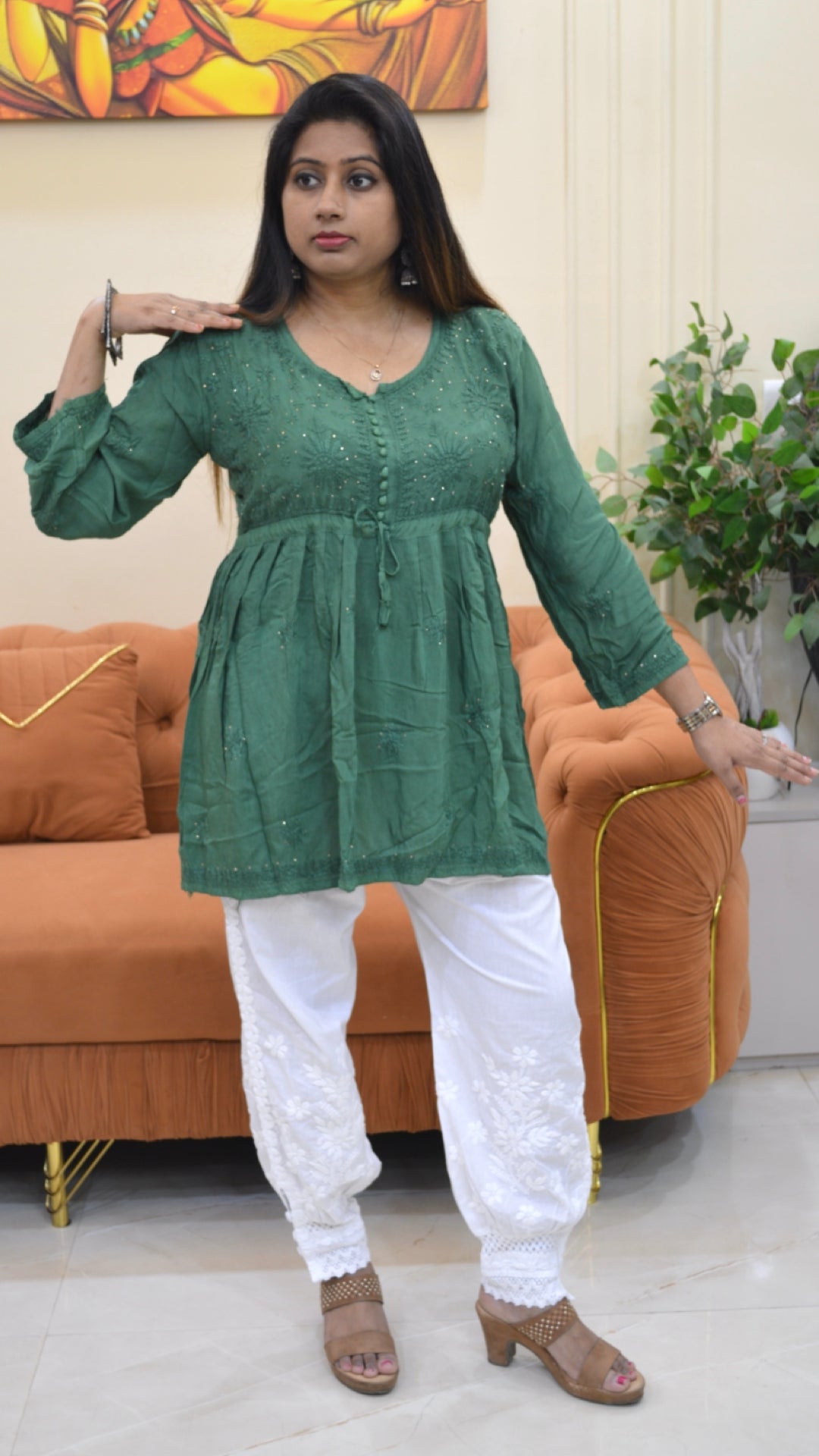 Silk Short Kurti