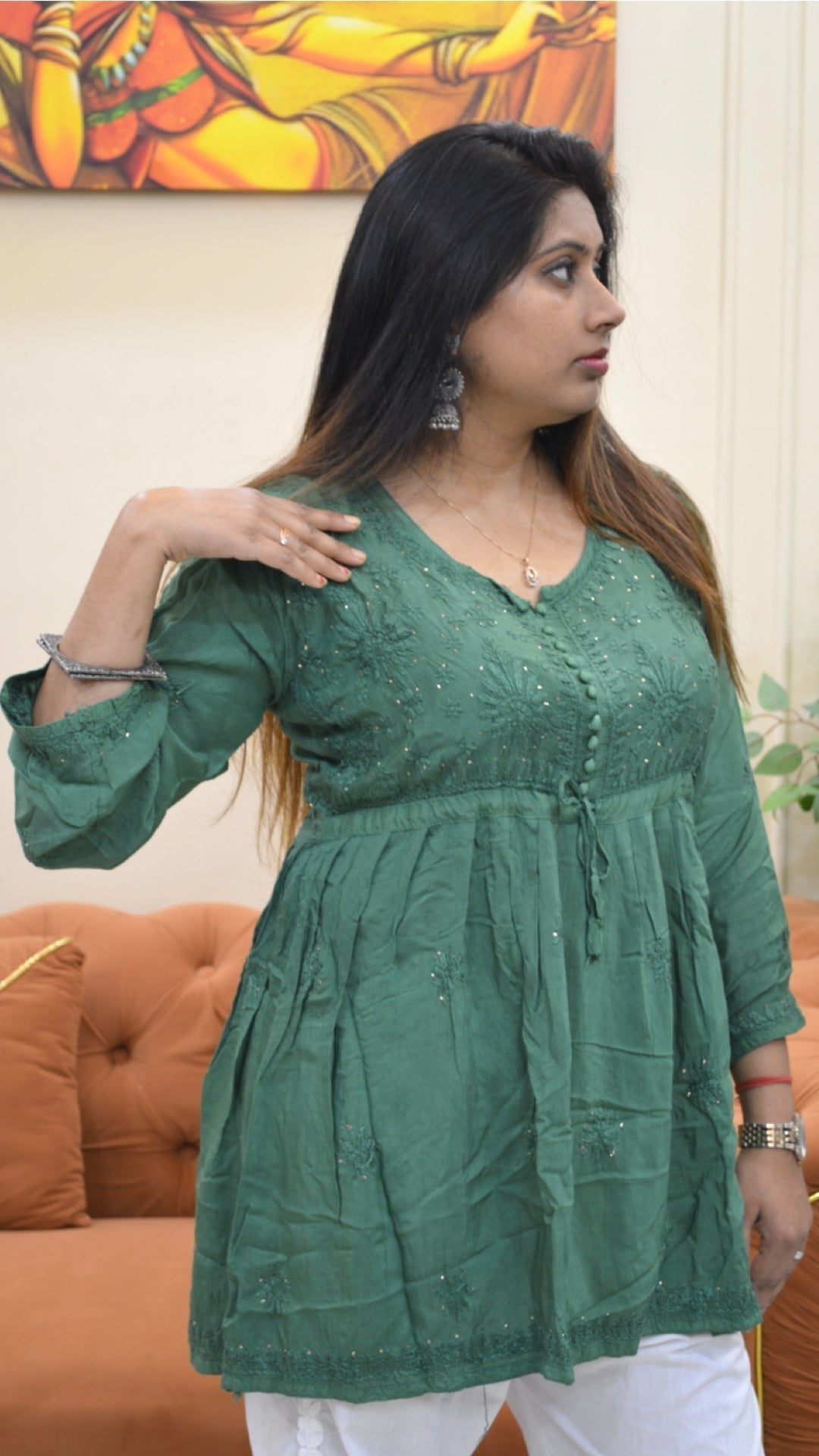 Silk Short Kurti