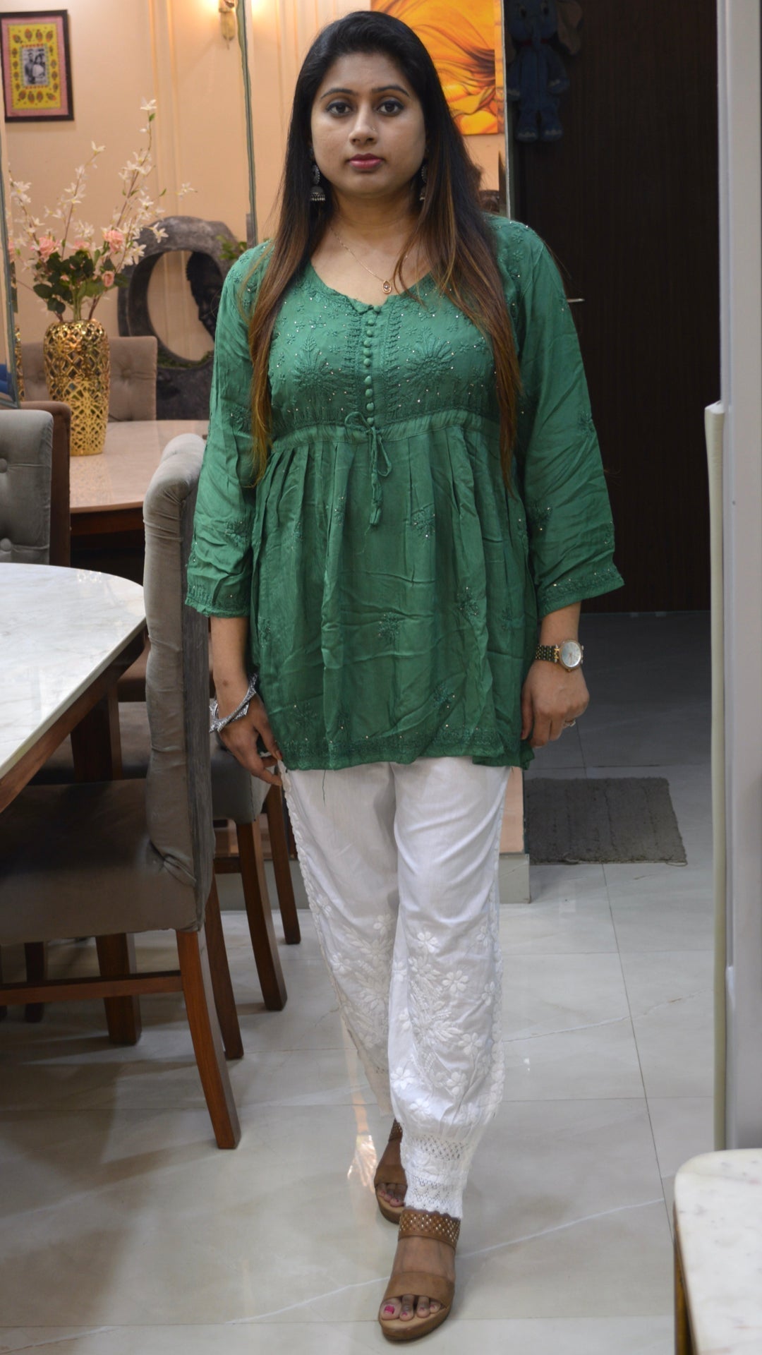 Silk Short Kurti