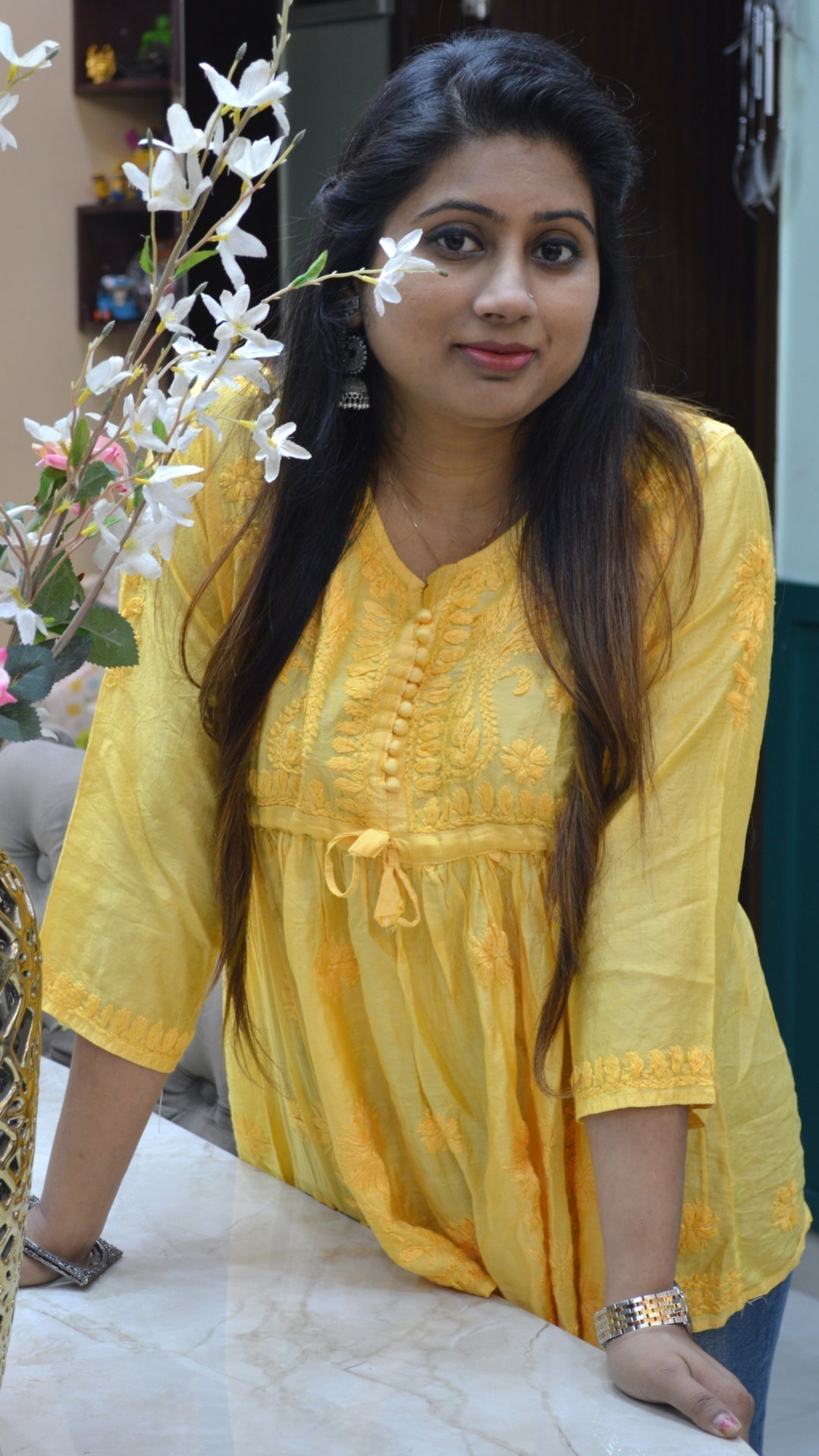 Silk Short Kurti