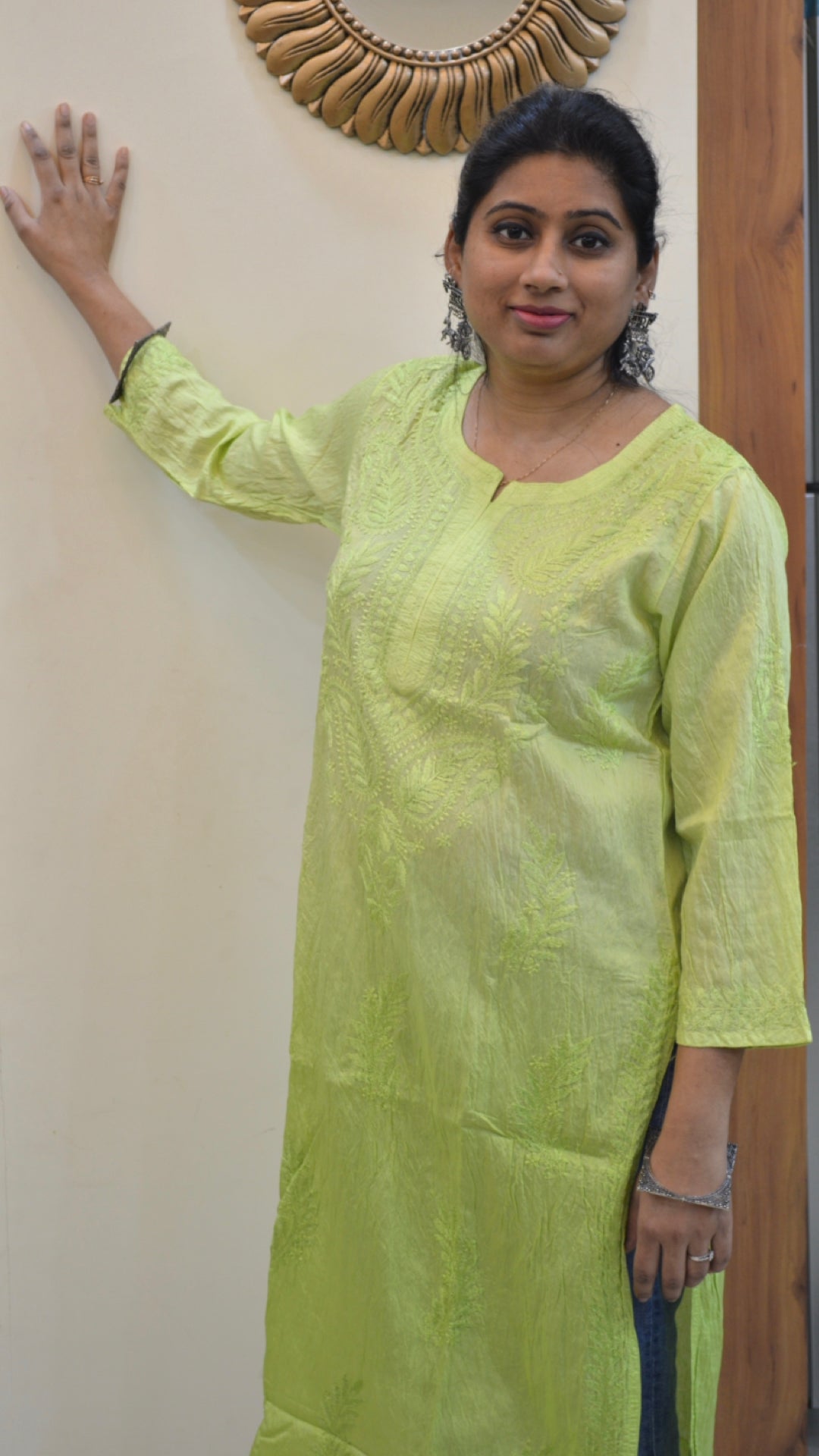 Chikankari Embroidary kurti